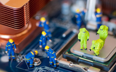 Computer repair concept
