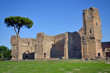 Fototapeta na wymiar Terme di Caracalla - Laconicum