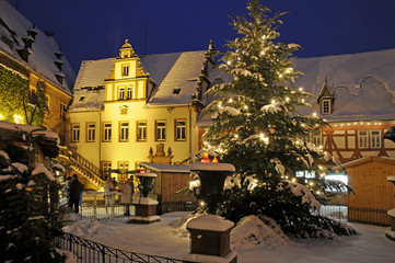 Naklejka premium Weihnachtsmarkt in Erbach