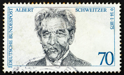 Postage stamp Germany 1975 Dr. Albert Schweitzer