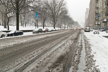 Neve e freddo a New York