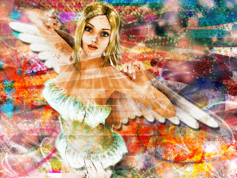 Angel Abstract Background