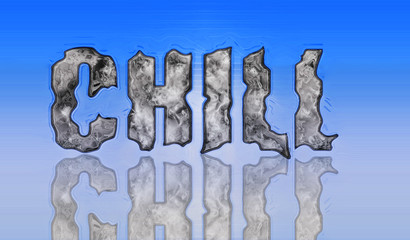Word Chill in Ice Effect