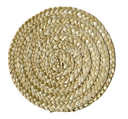 plaited round mat