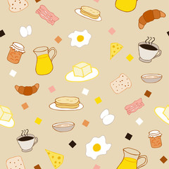 Colored breakfast theme