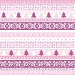 Christmas pattern with traditional motifs
