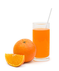 Orange fruit and cocktail
