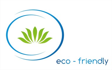 water lily , Eco friendly business logo design
