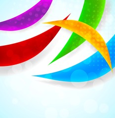 Bright background with abstract element