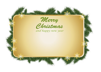 christmas grass gold card design