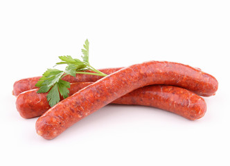 sausage isolated on white