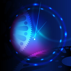 Abstract vector background. Futuristic clock.EPS 10 - 36880166
