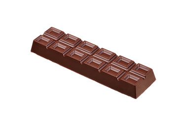 clean chocolate bar isolated