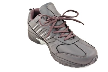 nice gray shoe on a white background