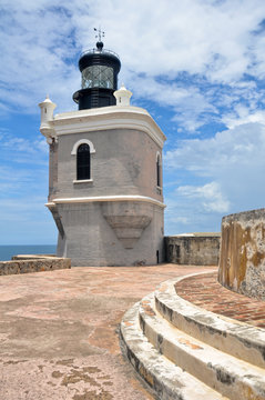 Lighthouse at Fort San Felipe del Morro, Puerto Rico