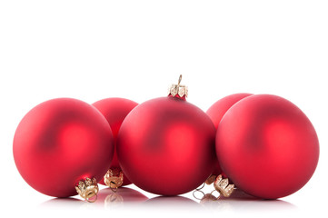 red christmas balls