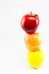 Stack of apple fruit