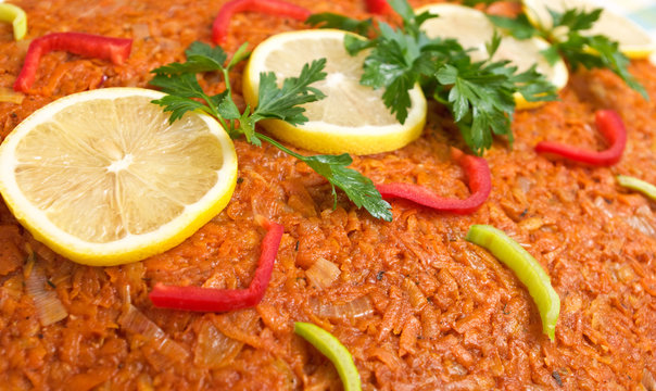 Traditional polish "greek style fish"