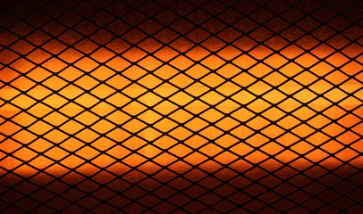 Electric heater closeup