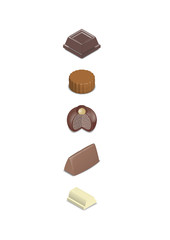 Chocolate cioccolatini - obrazy, fototapety, plakaty