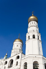 Winter. View at some of Moscow Kremlin's cathedrals