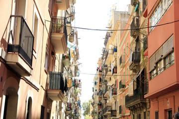 La Barceloneta quarter Barcelona Catalonia Spain