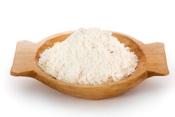 Fototapeta na wymiar Flour in bowl
