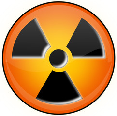 Fototapeta premium Radioactivity button