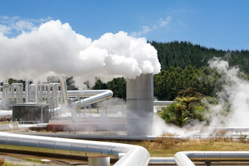 Geothermal power station alternative energy