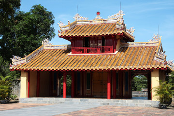 Fototapeta premium antica pagoda a hue in vietnam