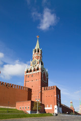 Fototapeta na wymiar Spasskaya Tower, Kremlin, Red Square, Moscow