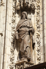 Sevilla cathedral saint sculpture