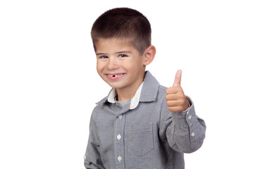 Funny baby saying Ok