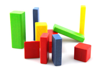 Wooden building blocks