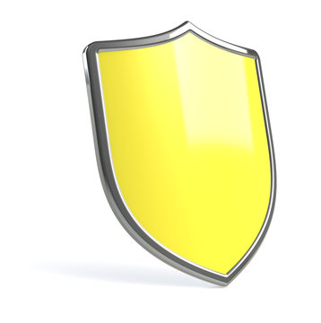 Yellow virus protection shield.