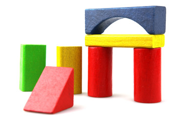 Wooden building blocks