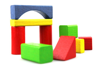 Wooden building blocks