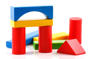 Wooden building blocks