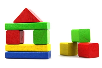 Wooden building blocks