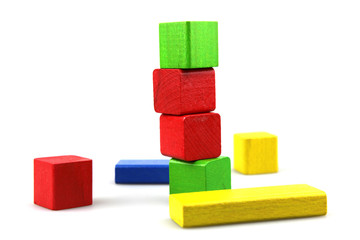 Wooden building blocks