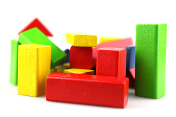 Wooden building blocks
