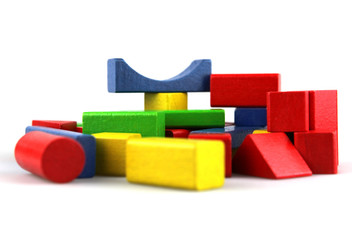Wooden building blocks