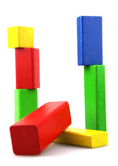 Wooden building blocks