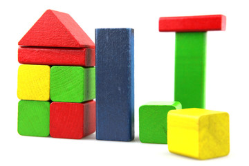 Wooden building blocks