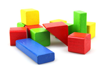 Wooden building blocks