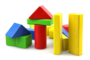 Wooden building blocks