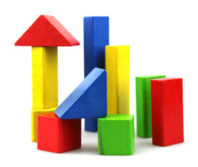 Wooden building blocks