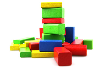 Wooden building blocks