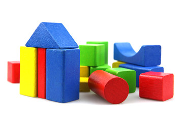 Wooden building blocks