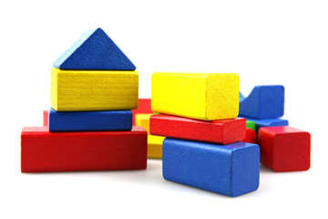 Wooden building blocks